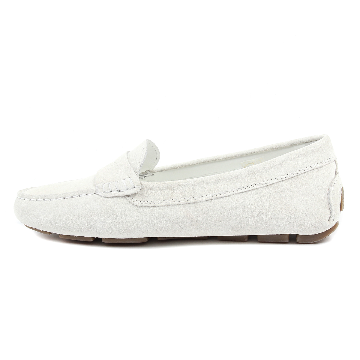 Mocasines V 1969 Italia para mujer, color blanco, AMALFI
