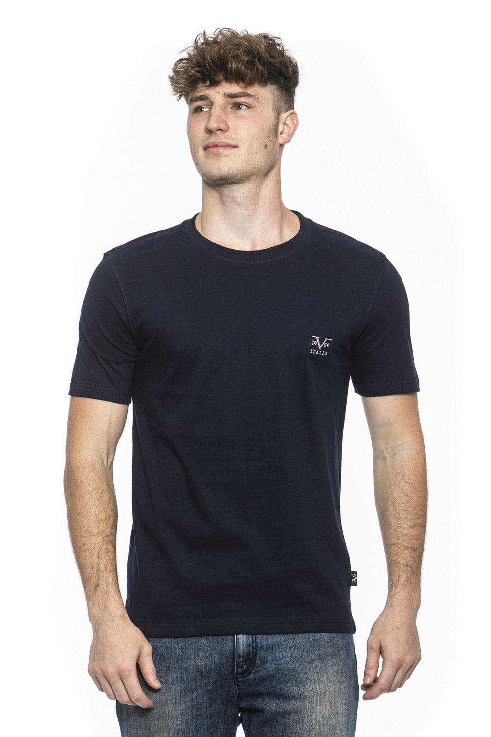 Camiseta 19V69 Italia para hombre azul ERIC AZUL MARINO