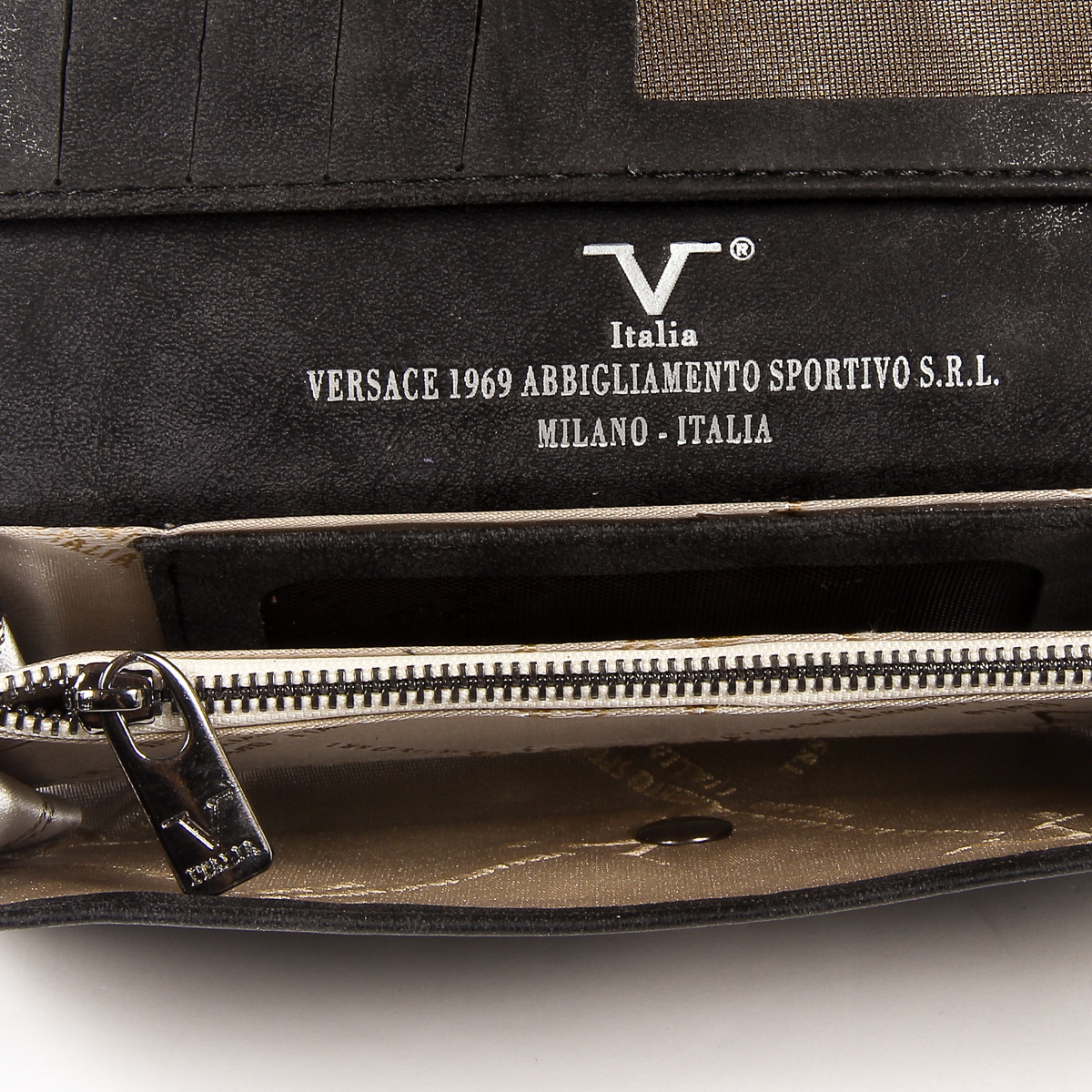 V 1969 Italia Monedero de mujer Negro VENUS