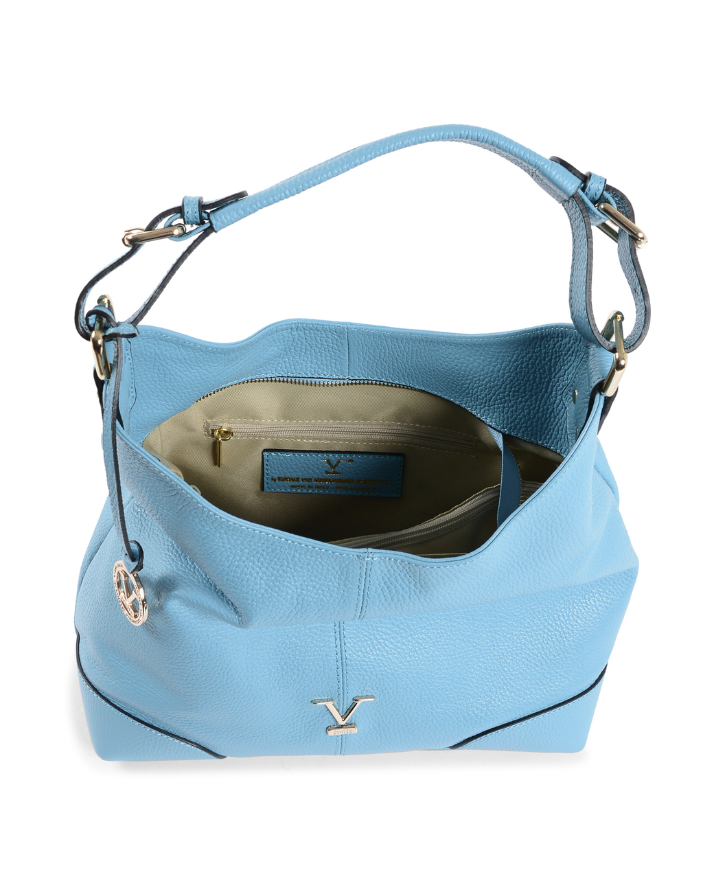 V Italia Womens Handbag Light Blue V319 52 DOLLARO CELESTE2