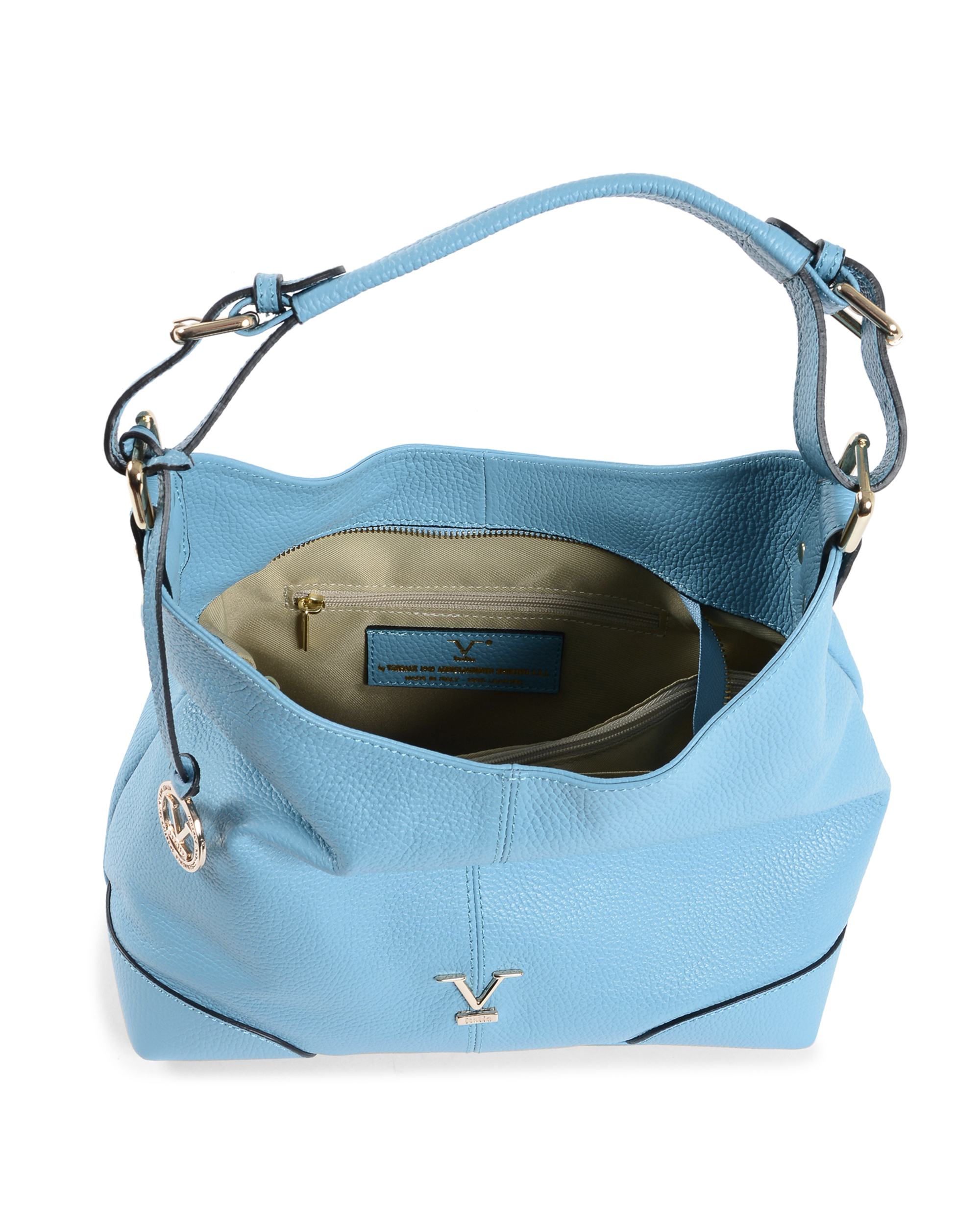 V Italia Womens Handbag Light Blue V319 52 DOLLARO CELESTE2