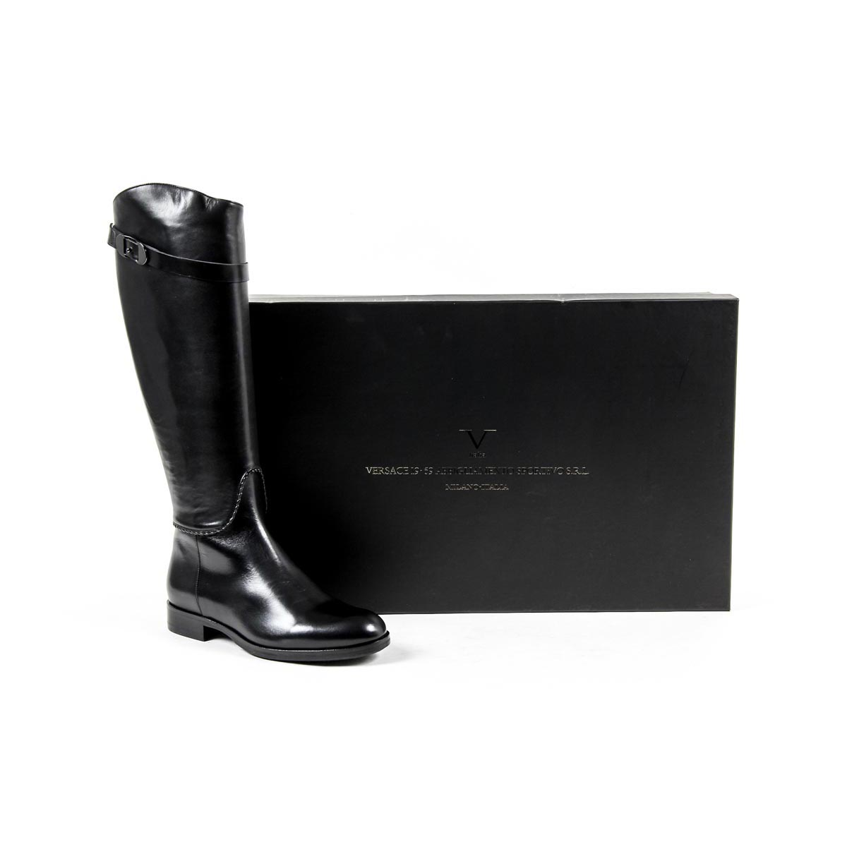 Bota alta para mujer V 1969 Italia B2414 VITELLO NERO