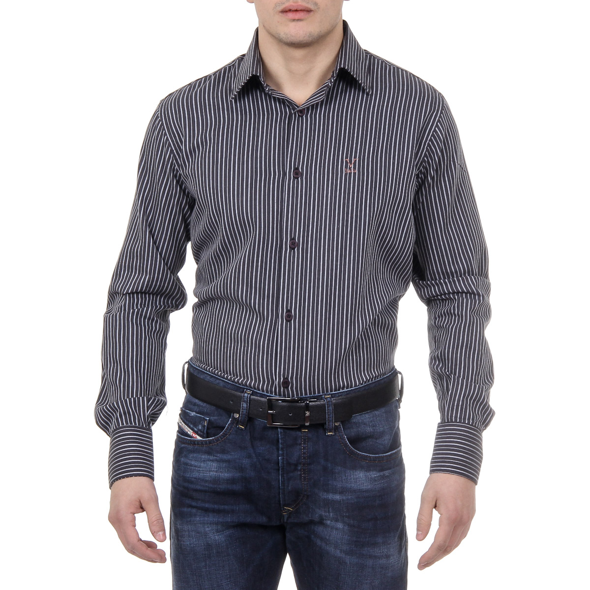 Camisa de cuello clásico para hombre V 1969 Italia 377 VAR. 521