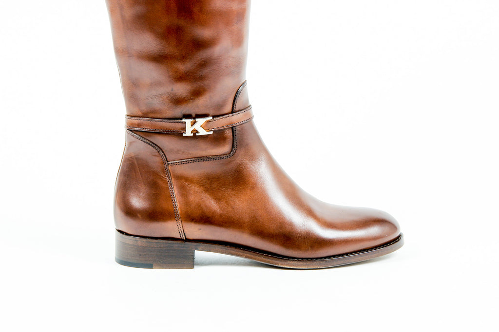 Bota alta para mujer Kiton D34801 4H5103 LUX CAFFE