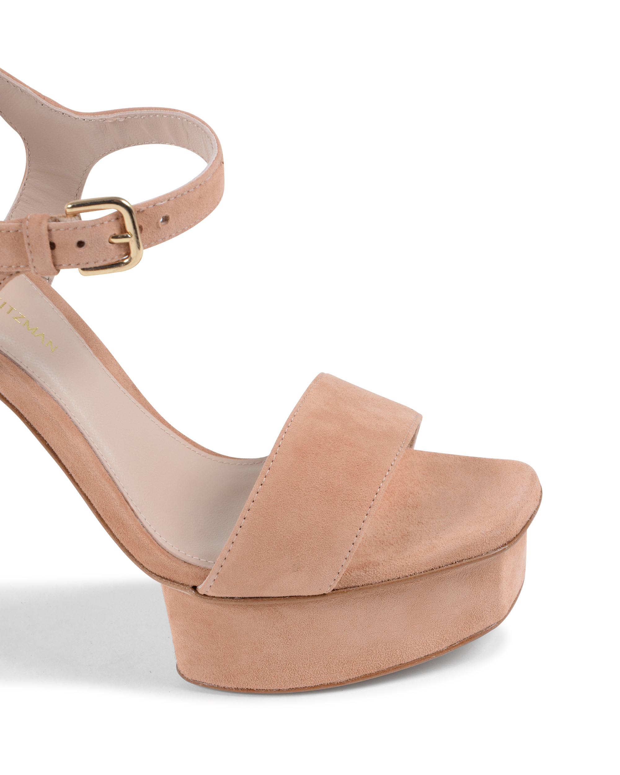 Stuart Weitzman Sandalia para mujer Rosa SINGLEPLAT