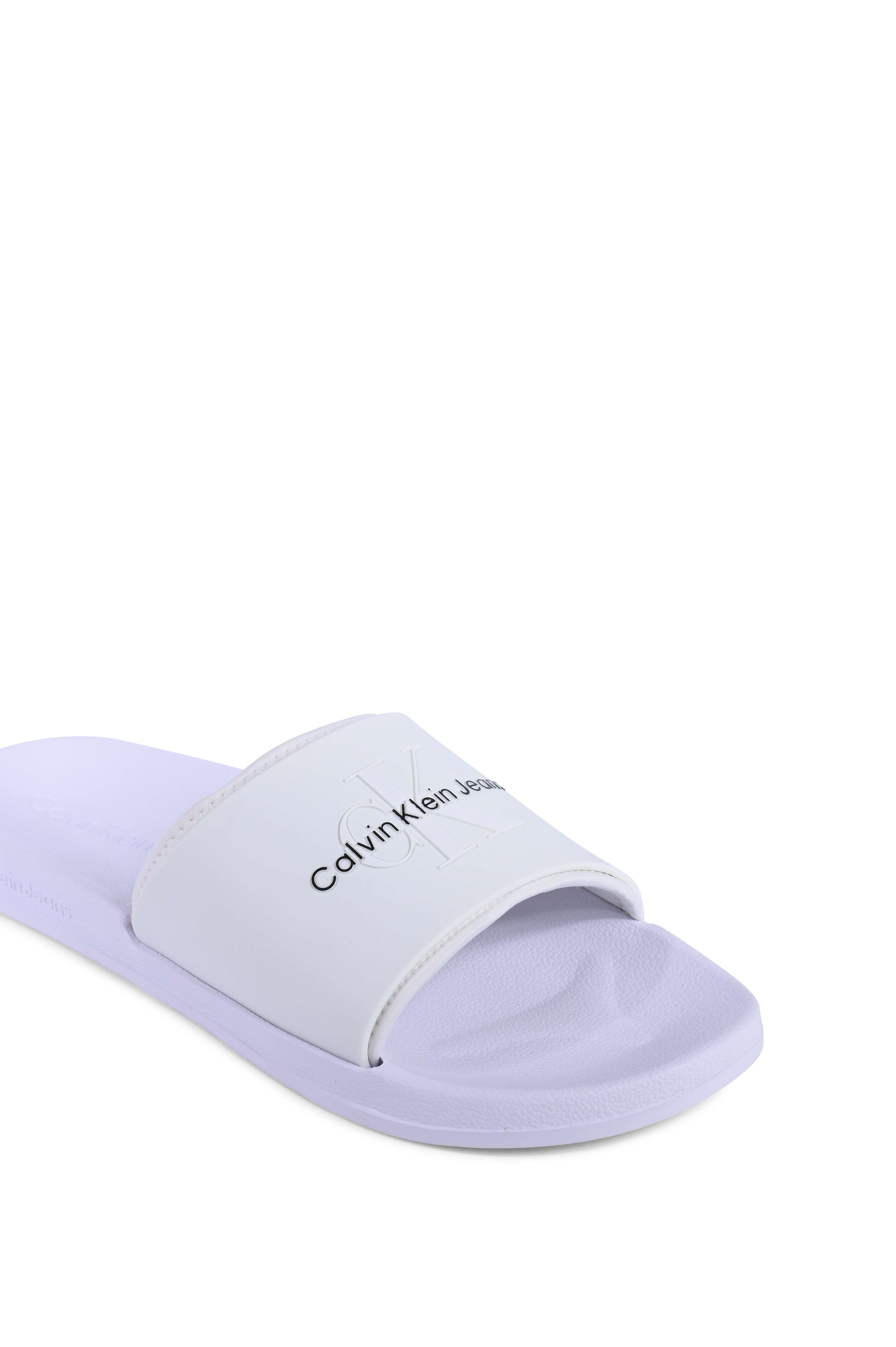 Chanclas Calvin Klein para hombre blancas YM0YM00361YBR