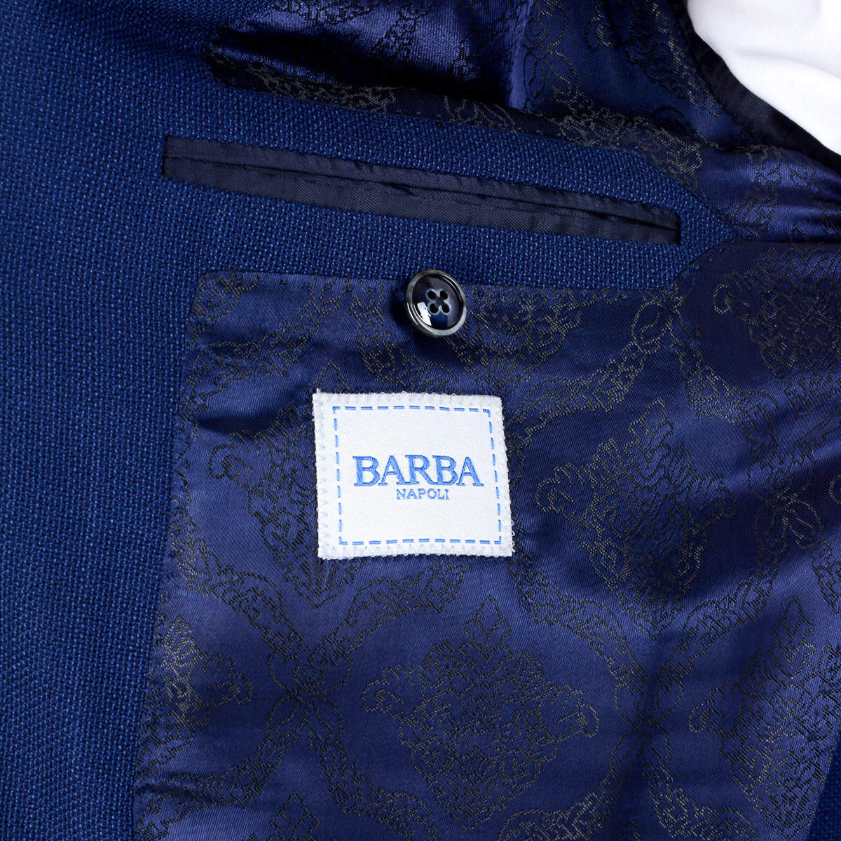 Chaqueta Barba Napoli para hombre de manga larga azul
