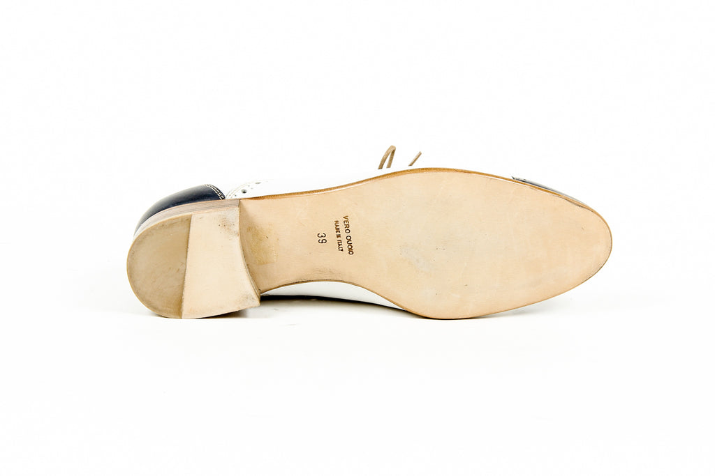 Kiton Brogue Mujer D35803 VINAP BLEU PRESTIGE BIANCO