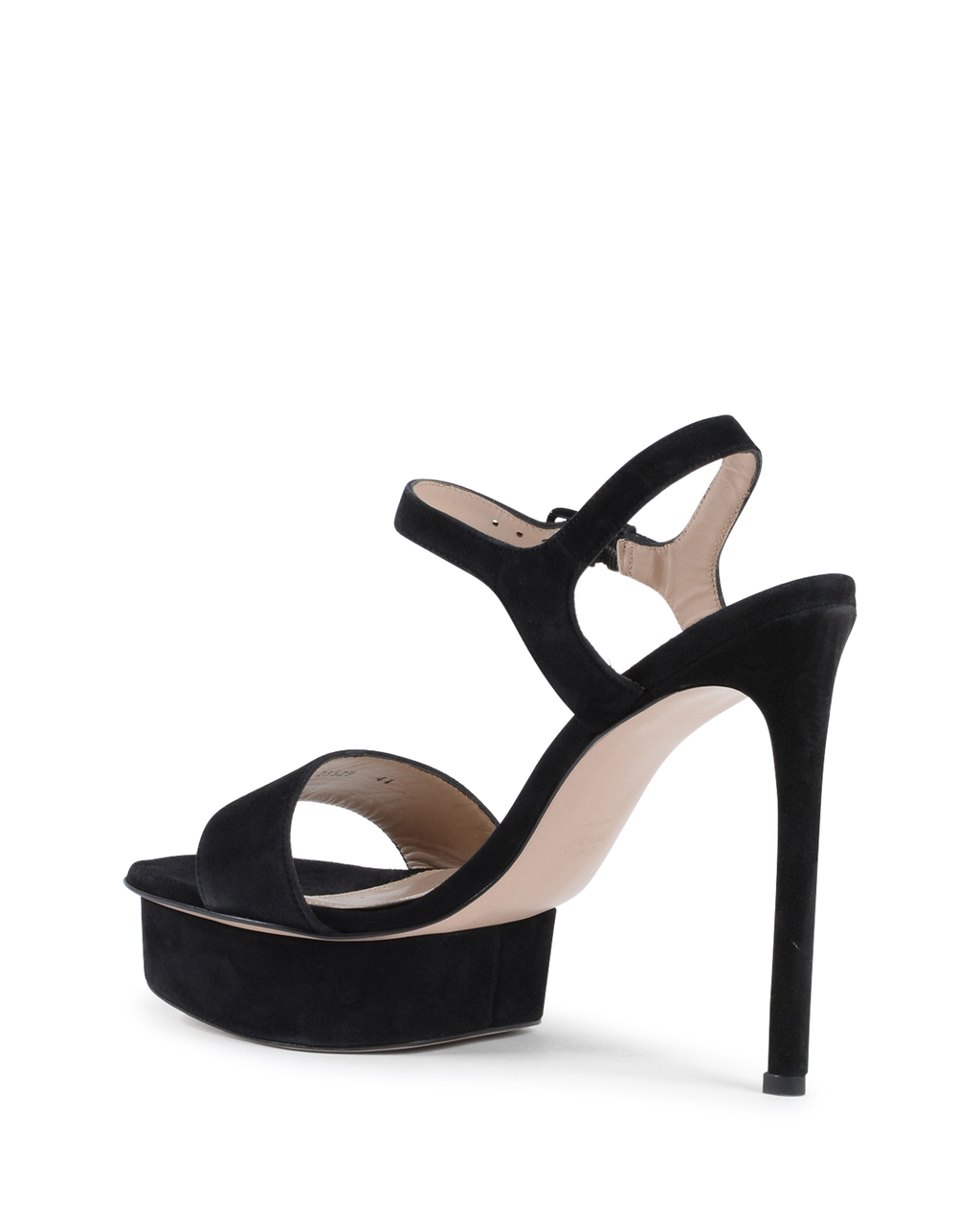 Stuart Weitzman Sandalia para mujer negra SINGLEPLAT