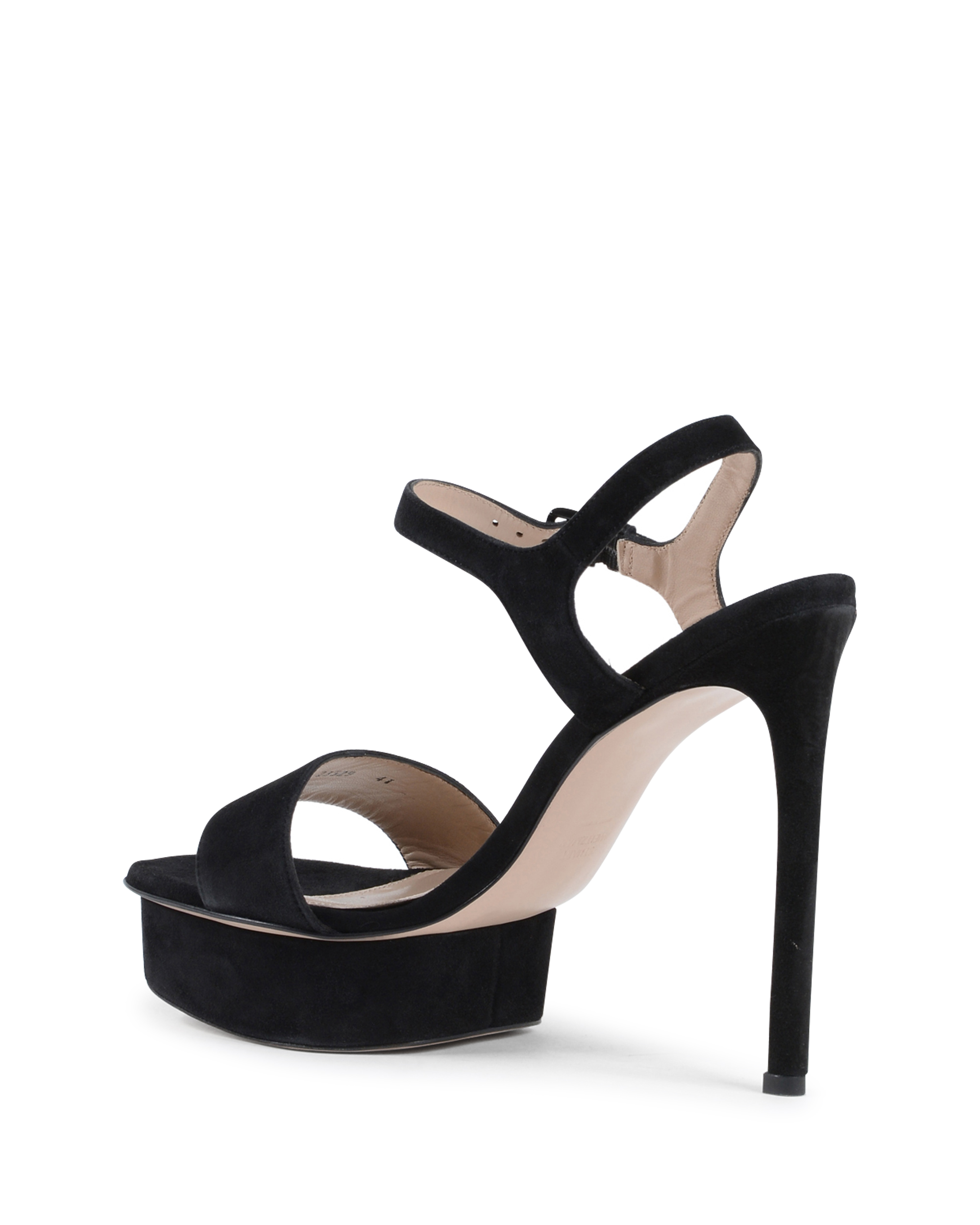 Stuart Weitzman Sandalia para mujer negra SINGLEPLAT