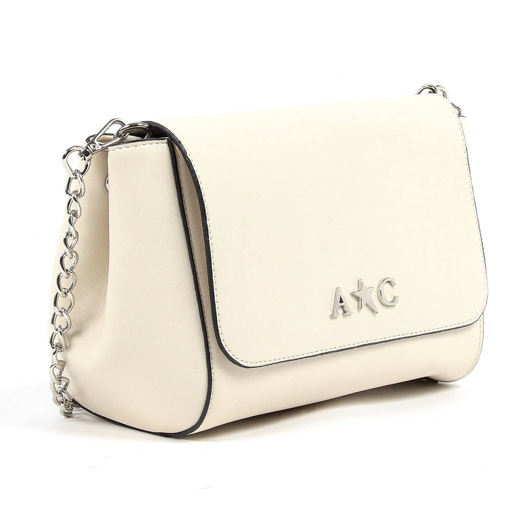 Andrew Charles Womens Handbag Beige VERA