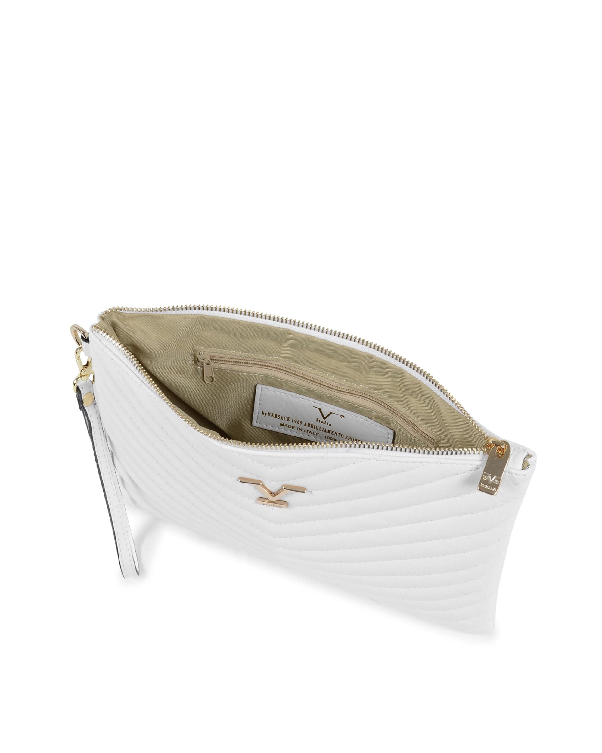 Bolso de mano para mujer V Italia blanco V613 52 SAUVAGE BIANCO