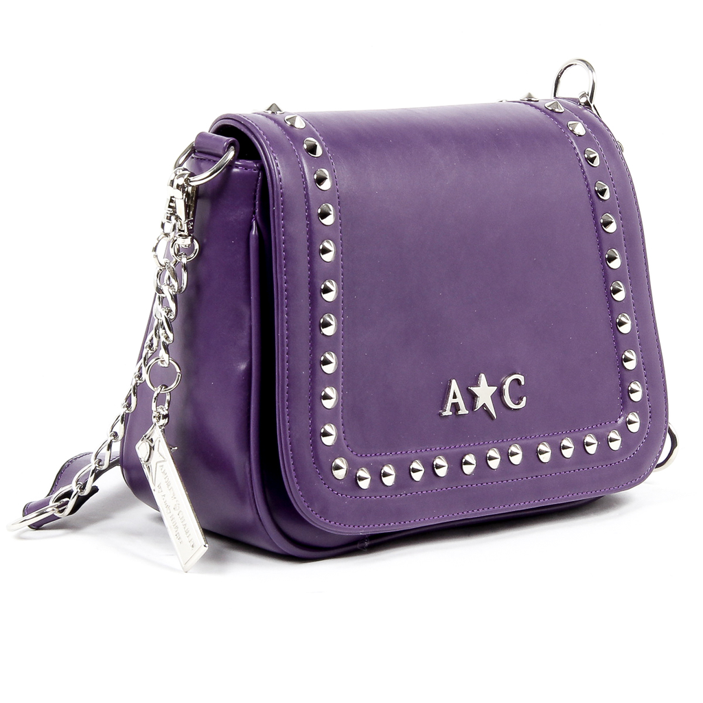 Bolso de mano para mujer Andrew Charles morado SKYLA