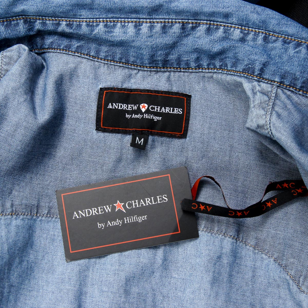 Camisa vaquera de manga larga para hombre de Andrew Charles CAMILIA