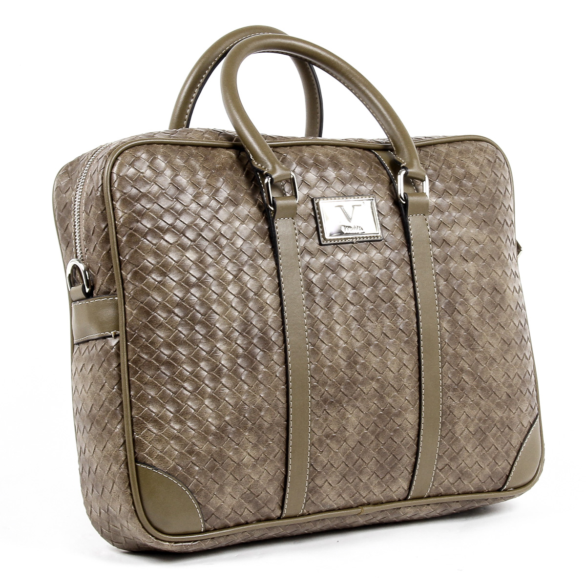 Bolso de mano para hombre V 1969 Italia marrón EVAN