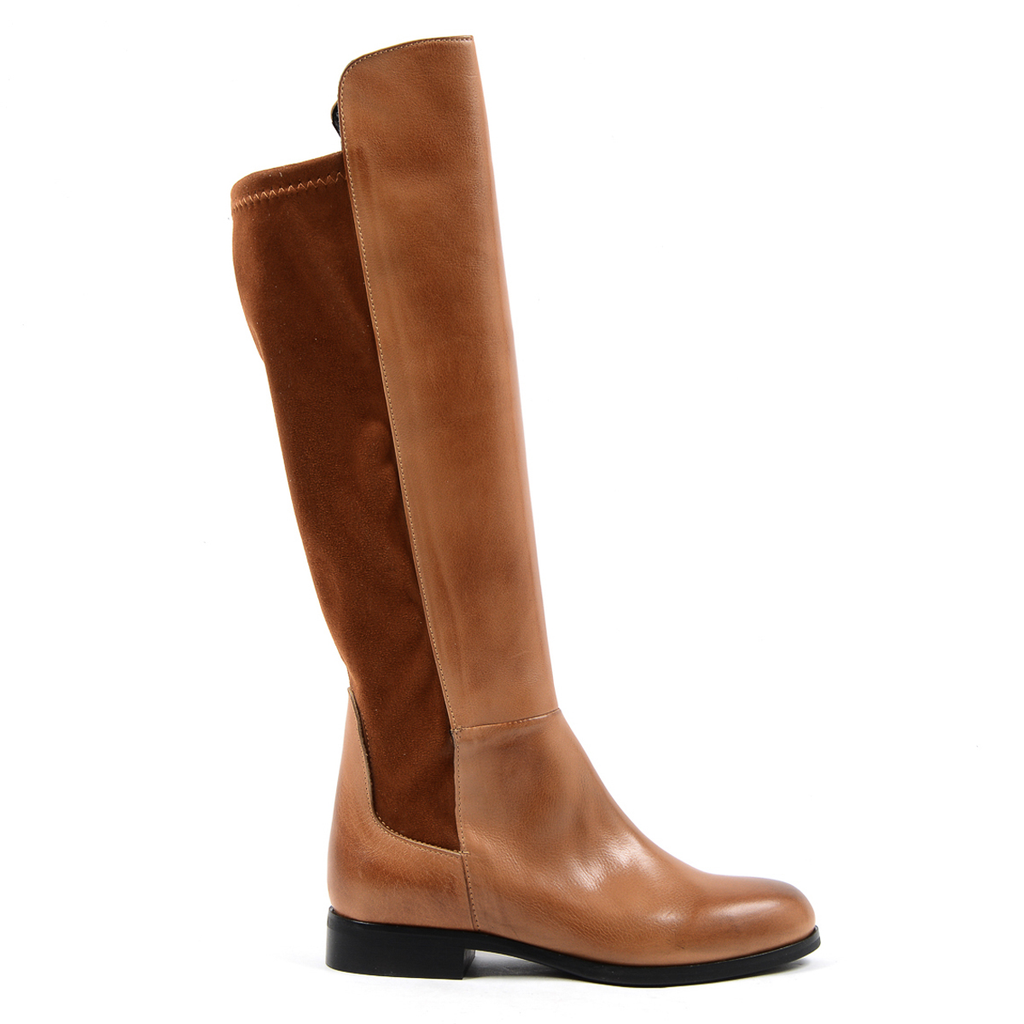 V 1969 Italia Bota alta para mujer marrón ELLIE