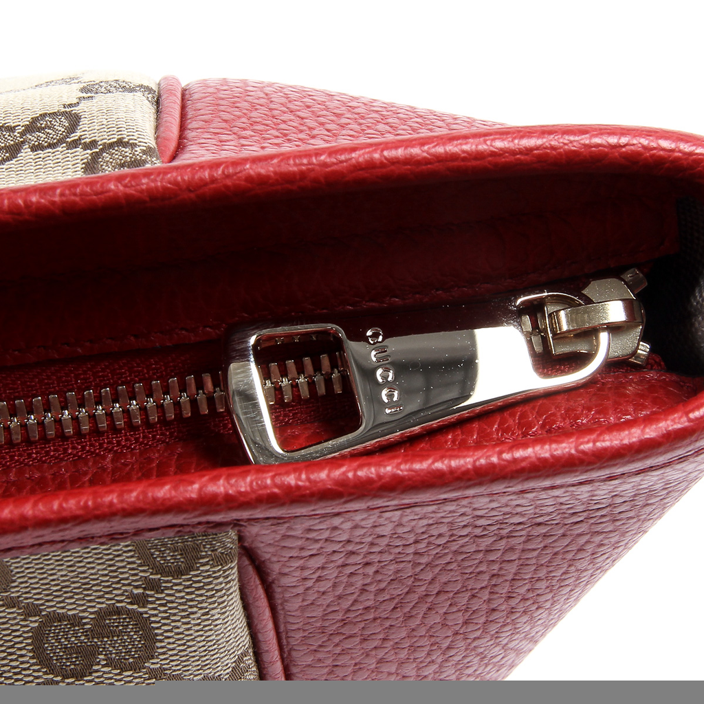 Gucci Womens Handbag GG Guccissima Red 449242 8606