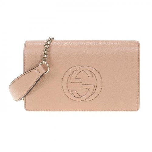 Bolso bandolera Gucci Leather Soho beige