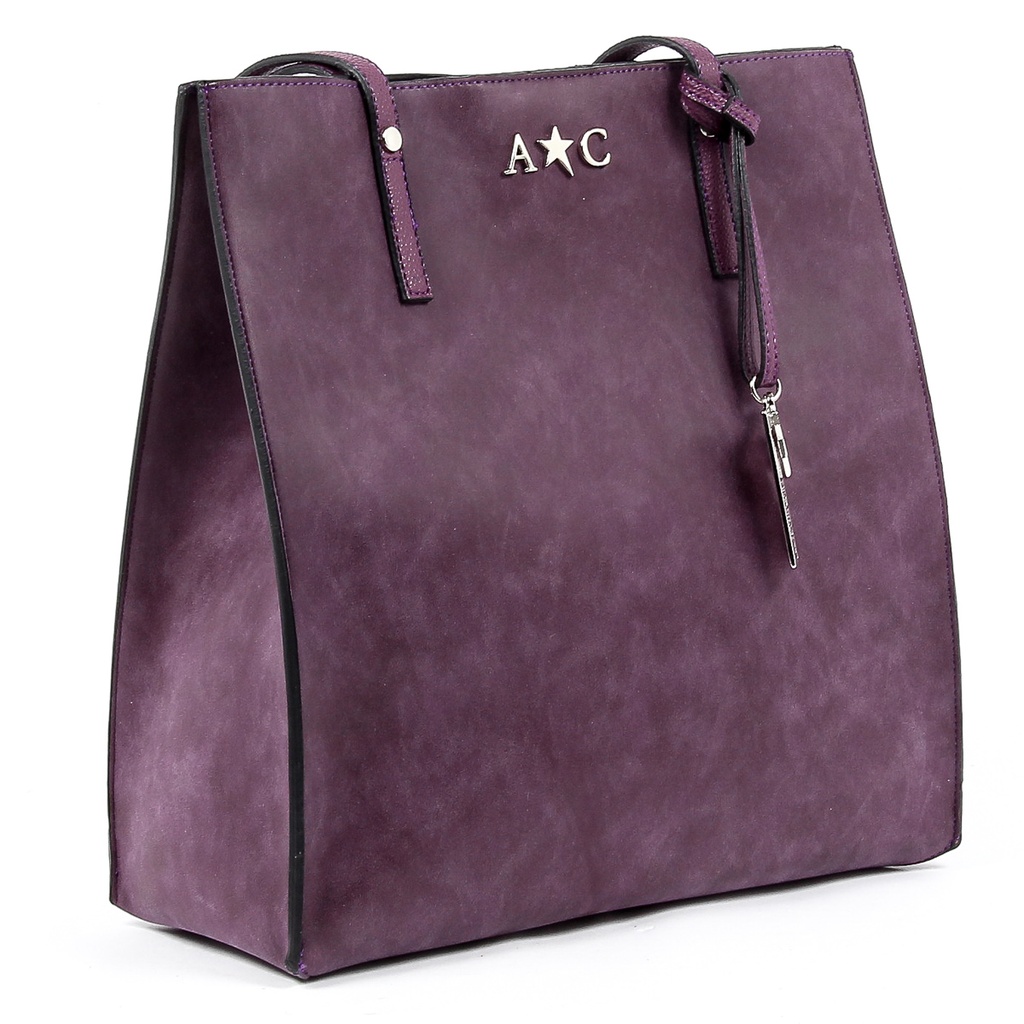 Andrew Charles Womens Handbag Purple SERINA