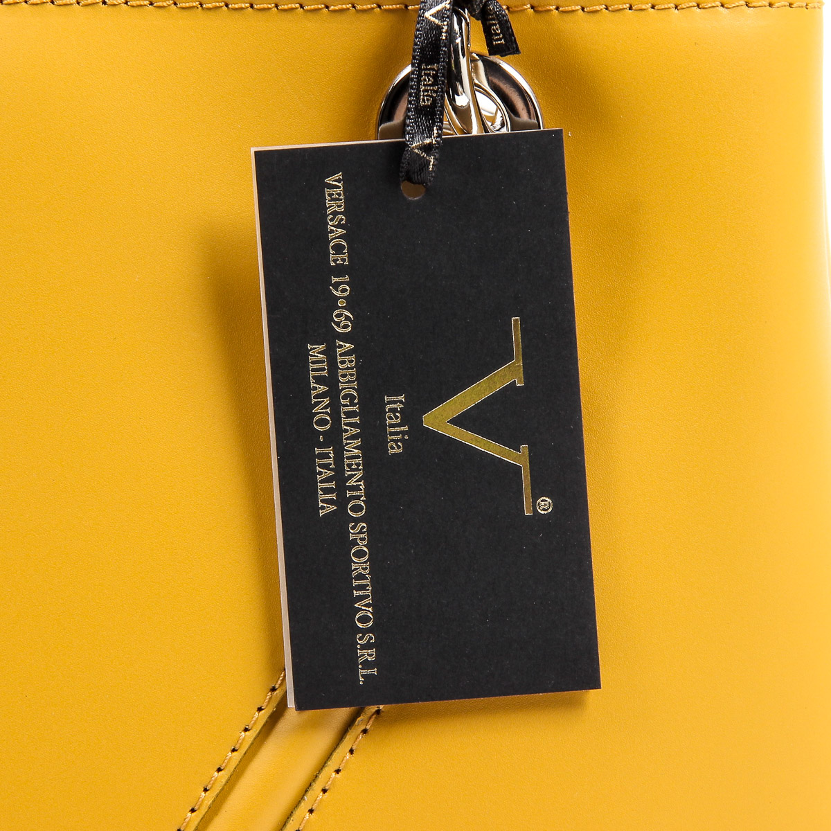 Bolso de mano para mujer V 1969 Italia V004-S RUGA SENAPE