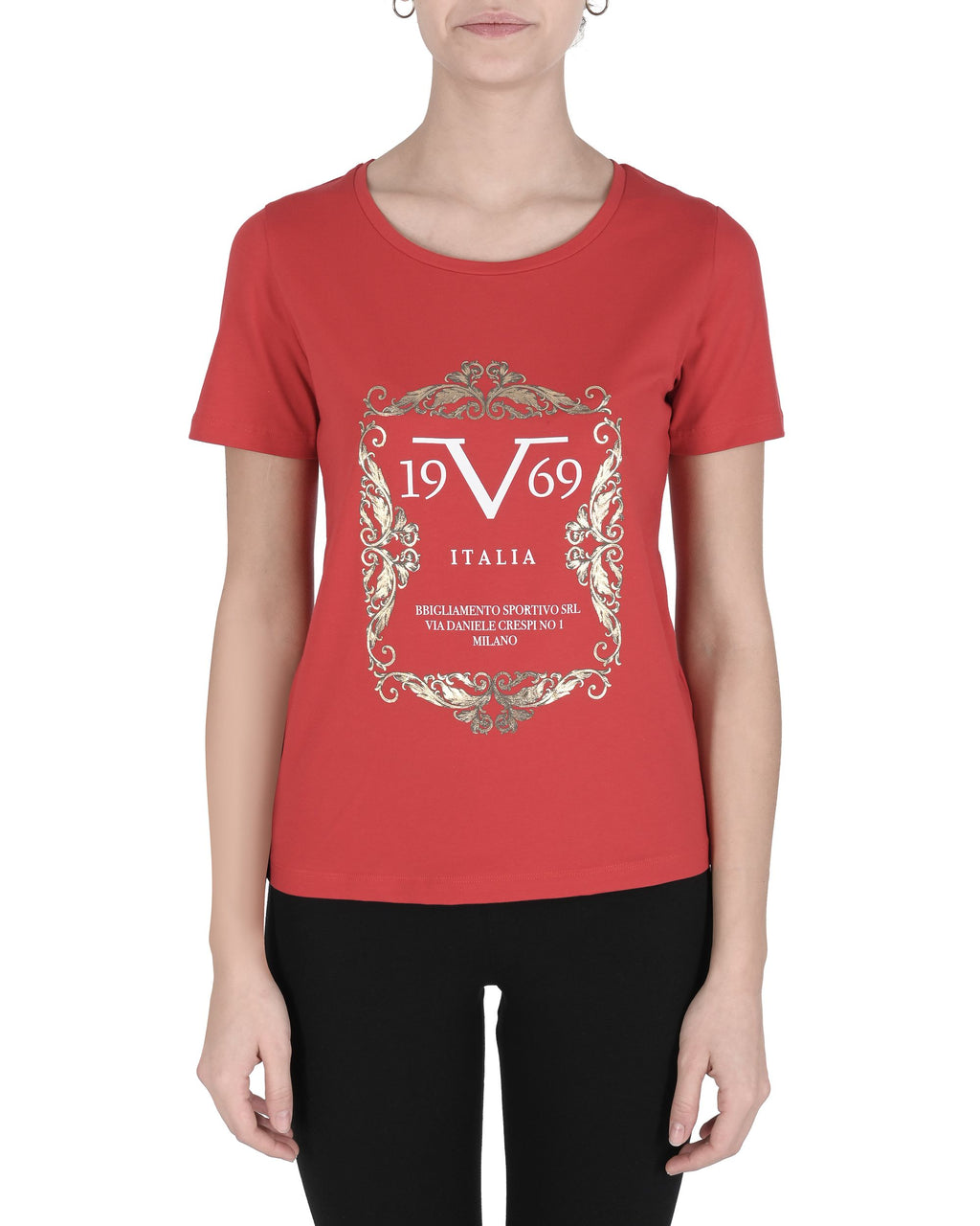Camiseta de mujer 19V69 Italia ALESSANDRA ROJO