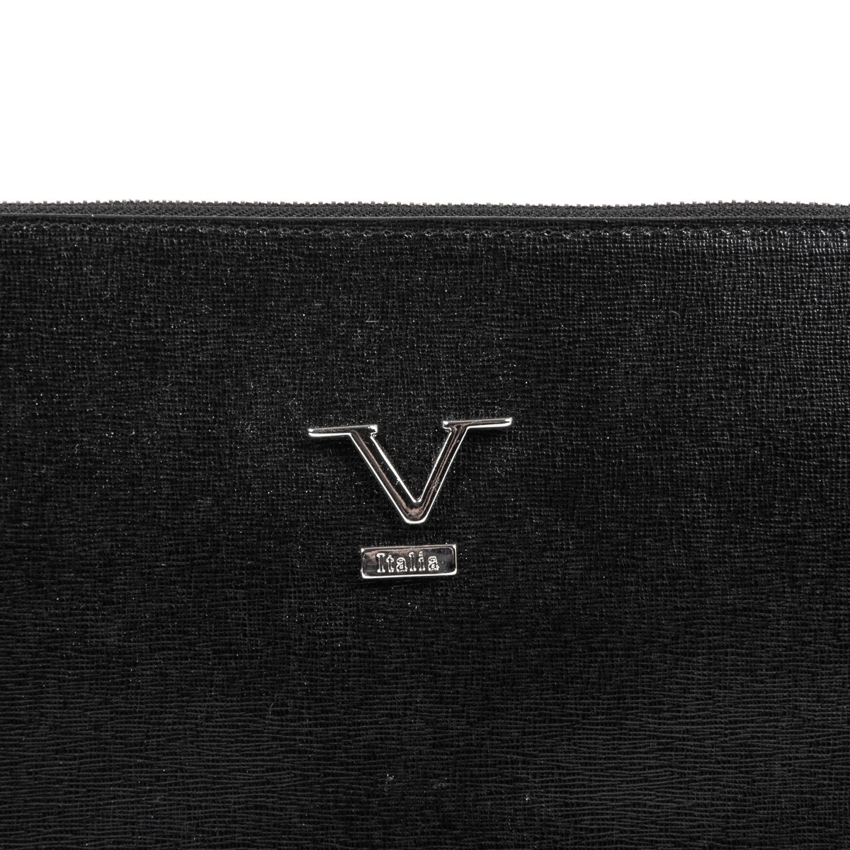 Bolso de mano para mujer V 1969 Italia, color negro y lima