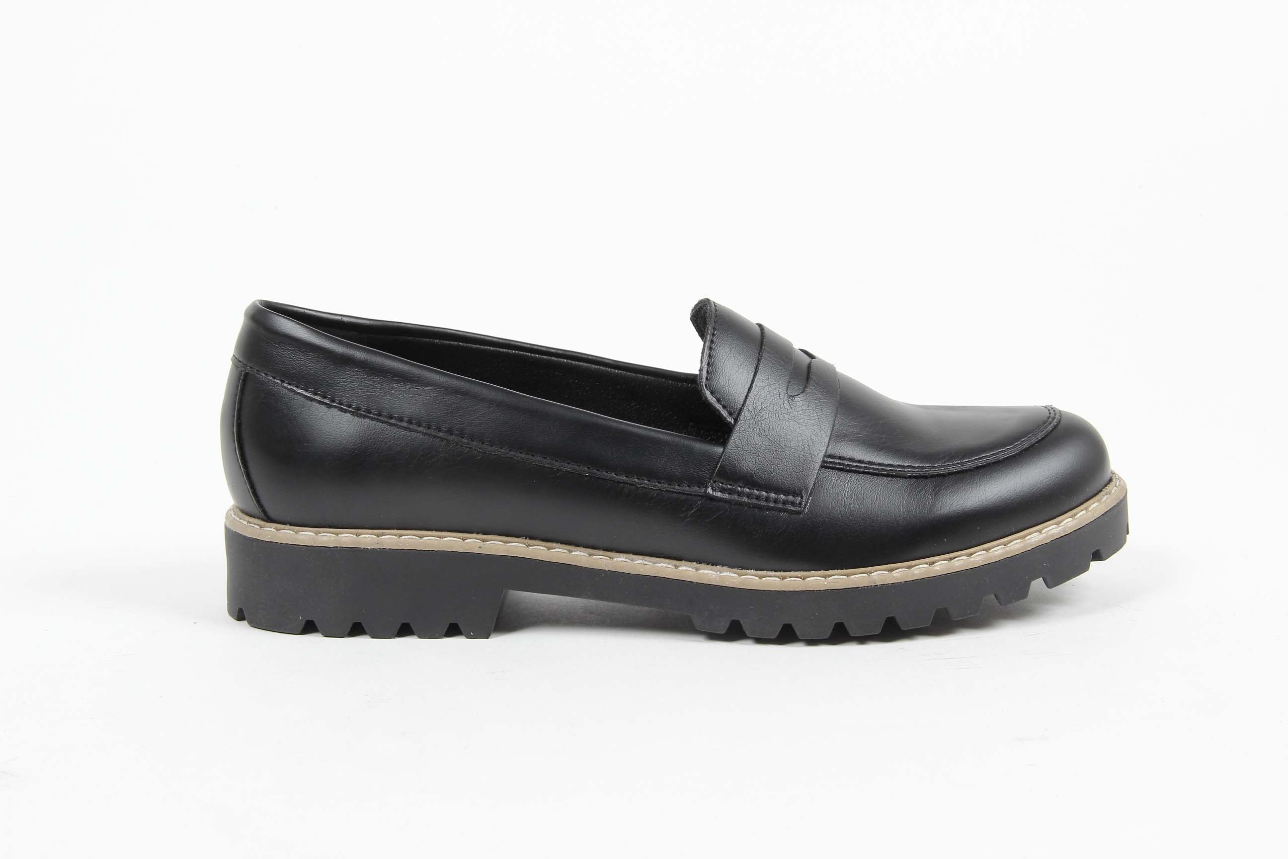 Mocasines italianos para mujer V 1969 MARGIE 3 PRINC. NERO