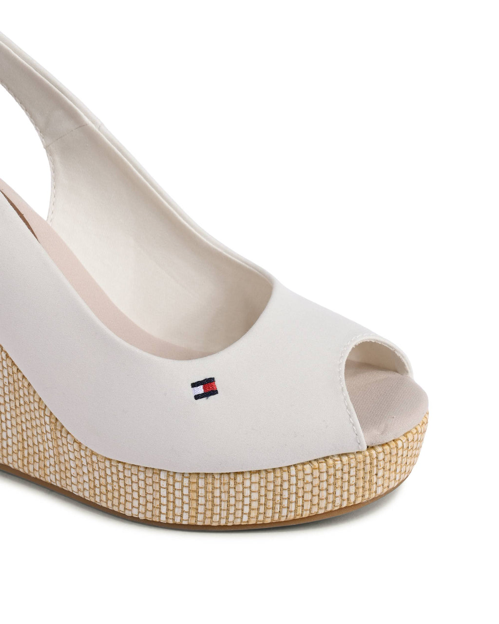 Tommy Hilfiger - Sandalias de cuña para mujer, color blanco, FW0FW04789YBI
