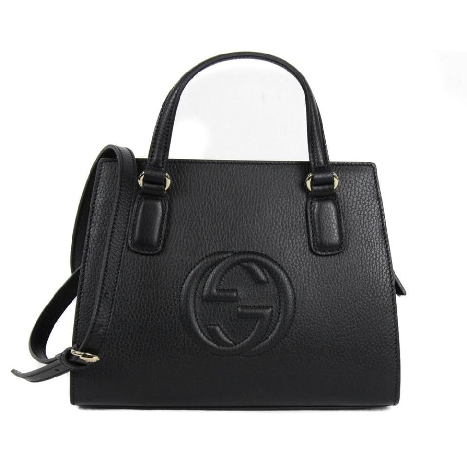 Bolso tote Gucci Soho de piel negro