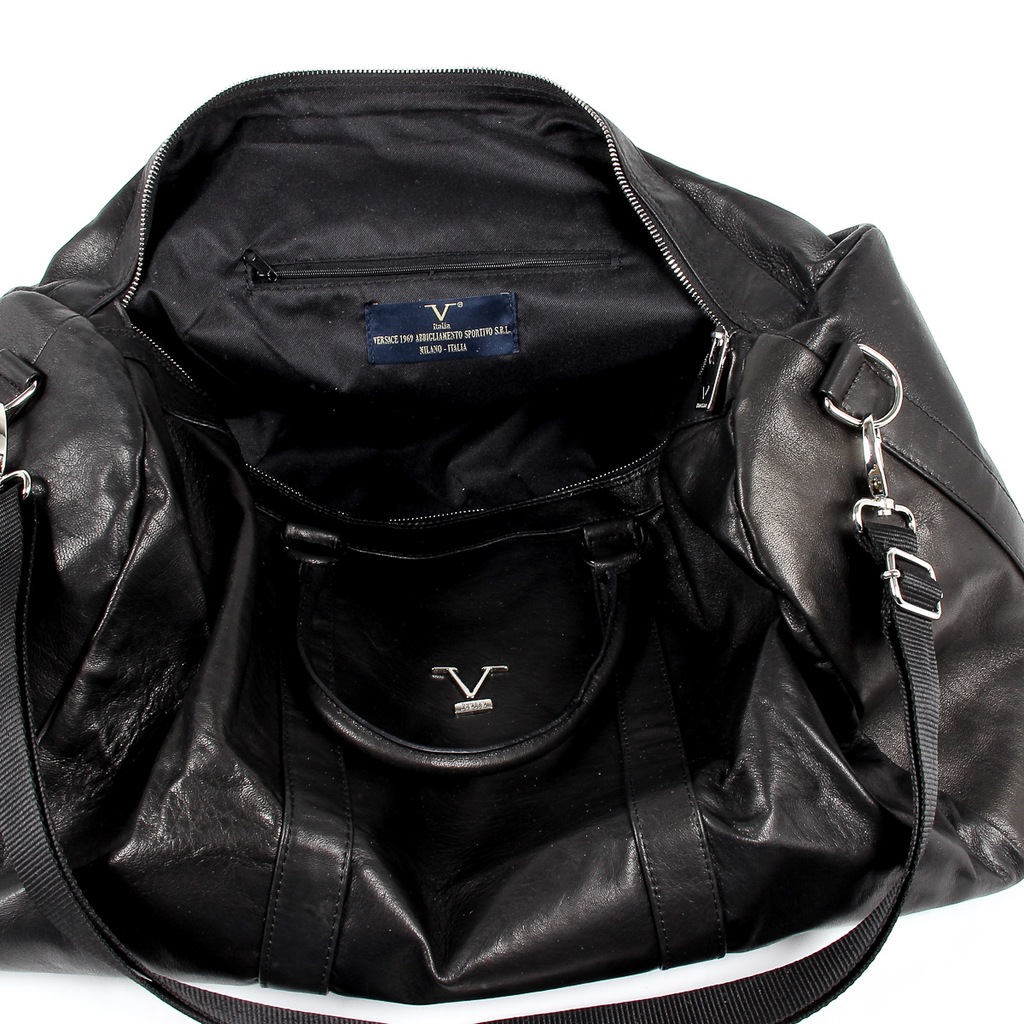 V 1969 Italia Mens Sport Bag Black BERLINO