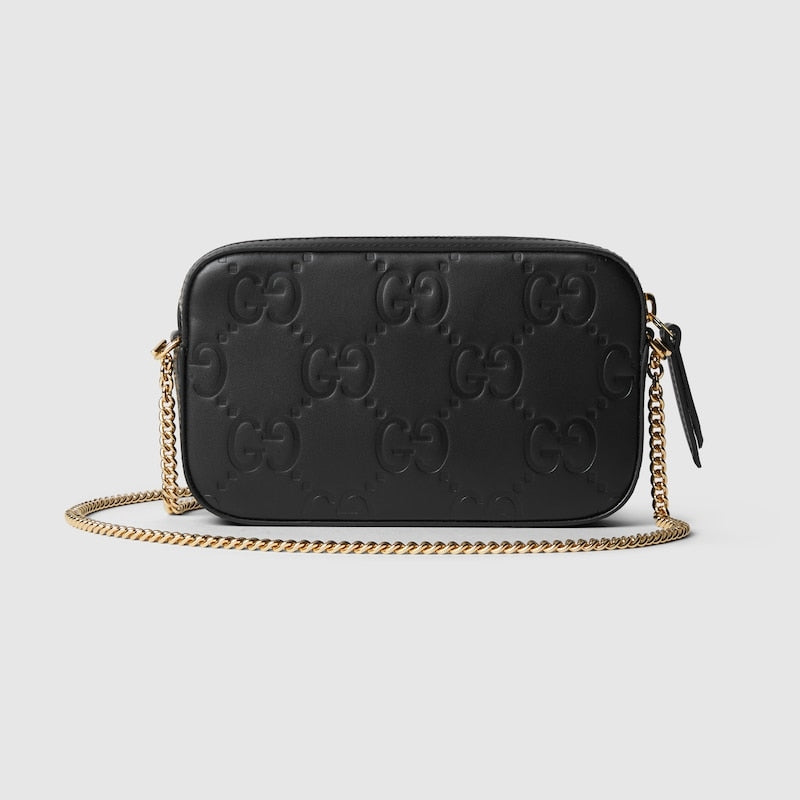 GG Monogram Leather Crossbody Soulder Bag