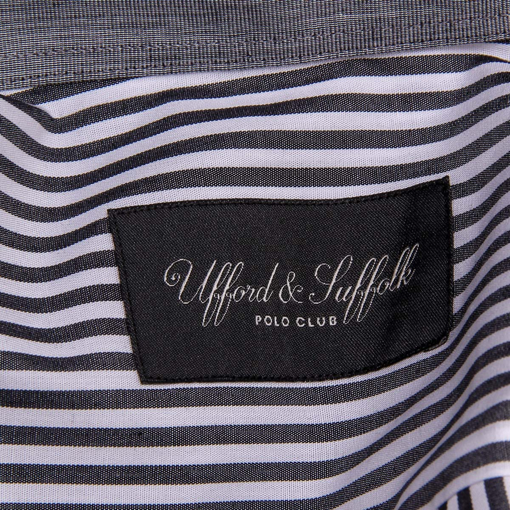 Camisa de hombre del Ufford & Suffolk Polo Club USC01 A2 NERO