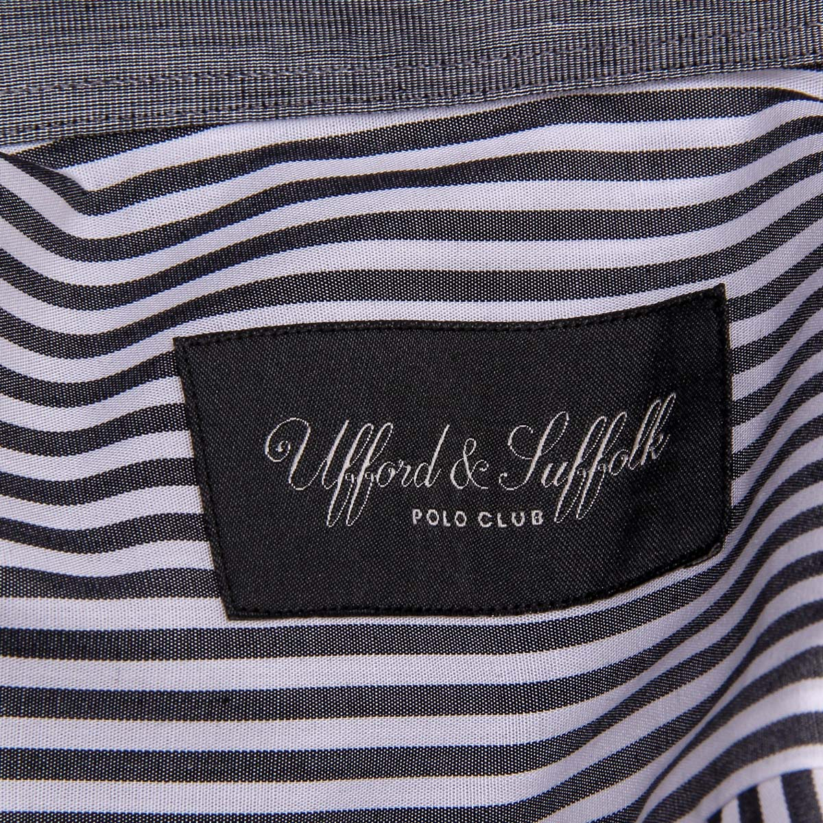 Camisa de hombre del Ufford & Suffolk Polo Club USC01 A2 NERO