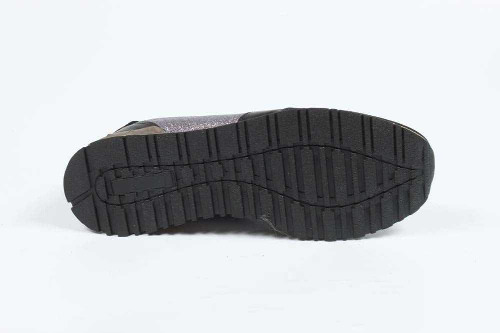V 1969 Italia Zapatilla Mujer 602 GLITTER CANNA FUCILE VITELLO NERO