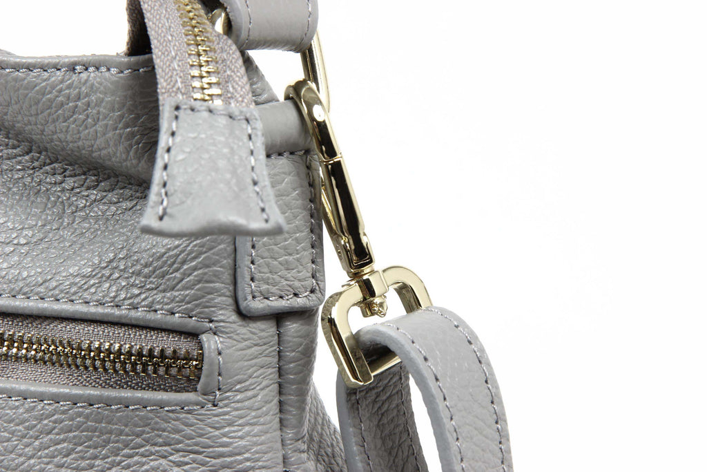 V 1969 Italia Bolso de mano de mujer V010 ALCE DOLLARO GRIGIO