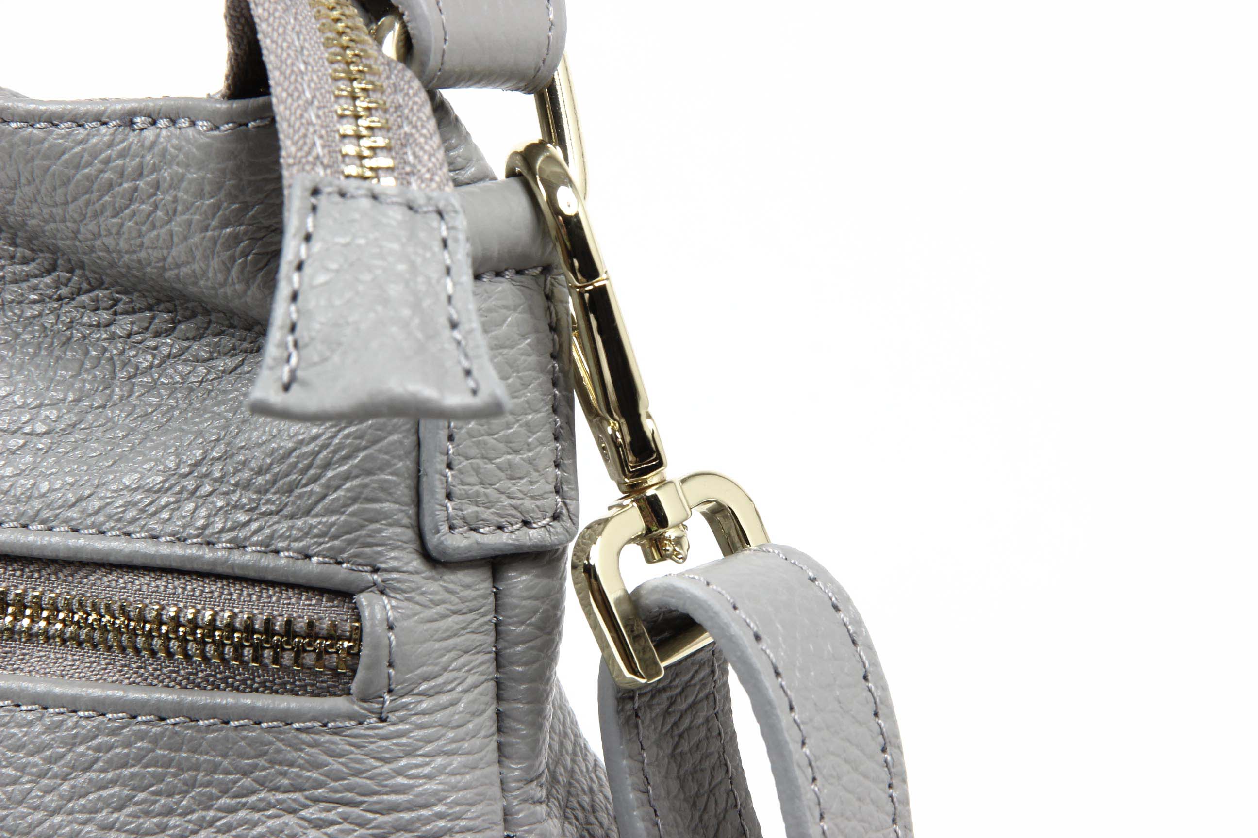 V 1969 Italia Bolso de mano de mujer V010 ALCE DOLLARO GRIGIO