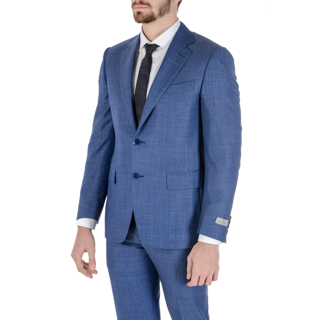Canali Mens Suit Long Sleeves Blue