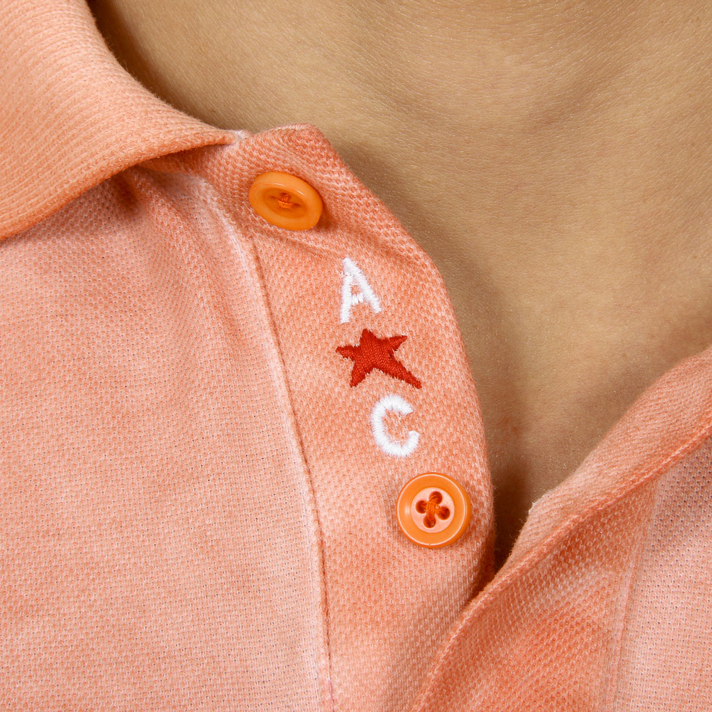 Polo Andrew Charles para hombre de manga corta naranja SIMBA