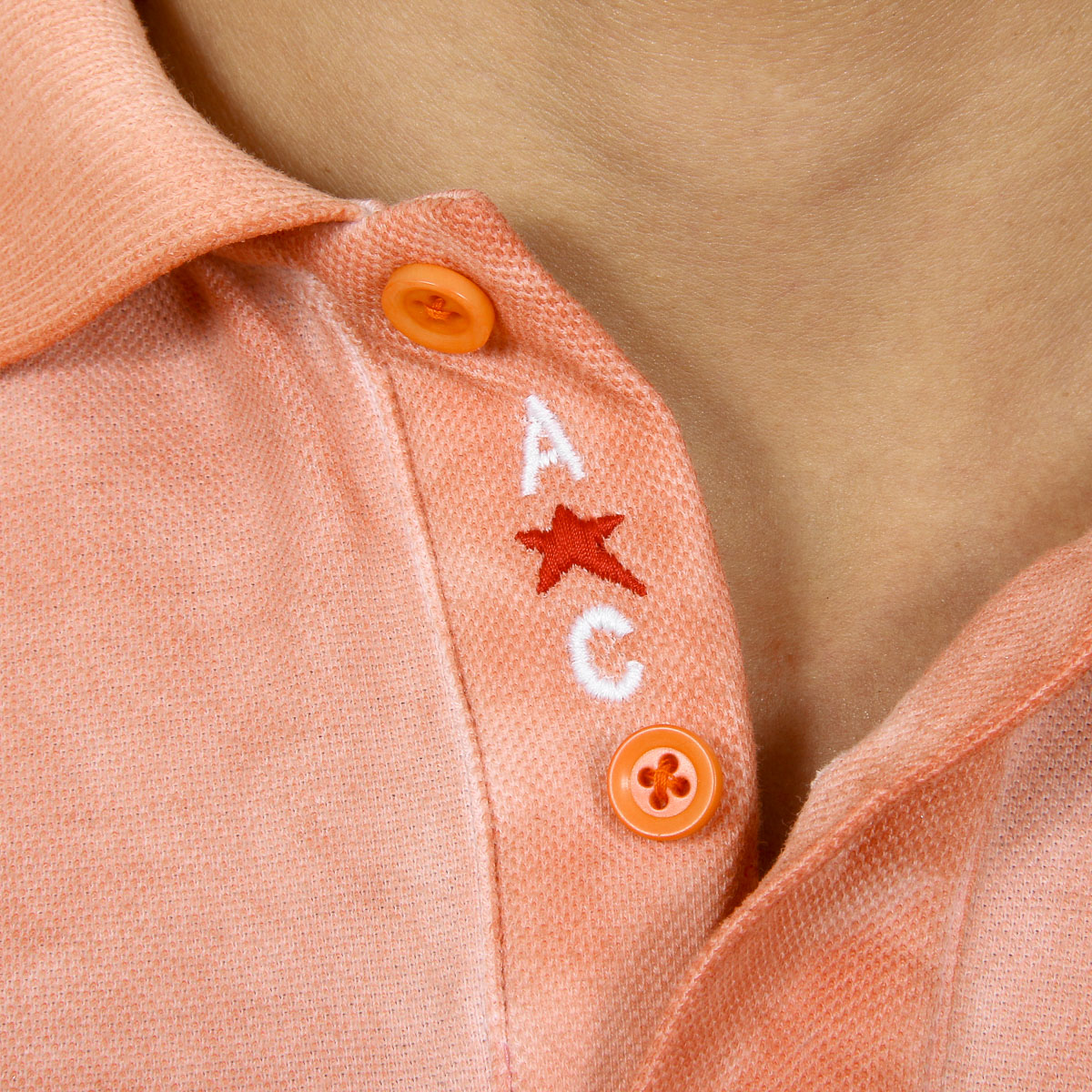 Polo Andrew Charles para hombre de manga corta naranja SIMBA