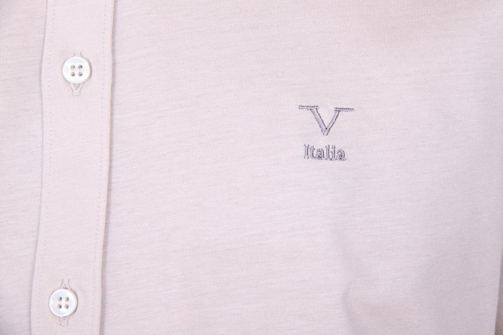 Camisa de manga larga para hombre V 1969 Italia Paris Jersey Beige