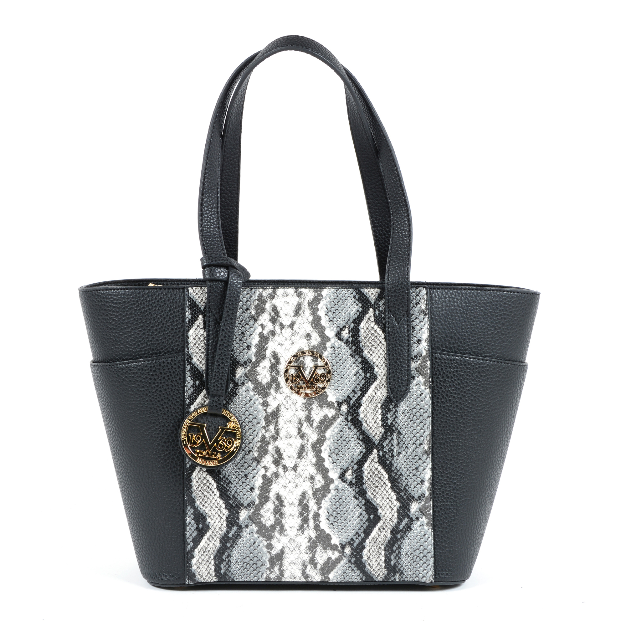 V 1969 Italia Womens Handbag Black KIEV