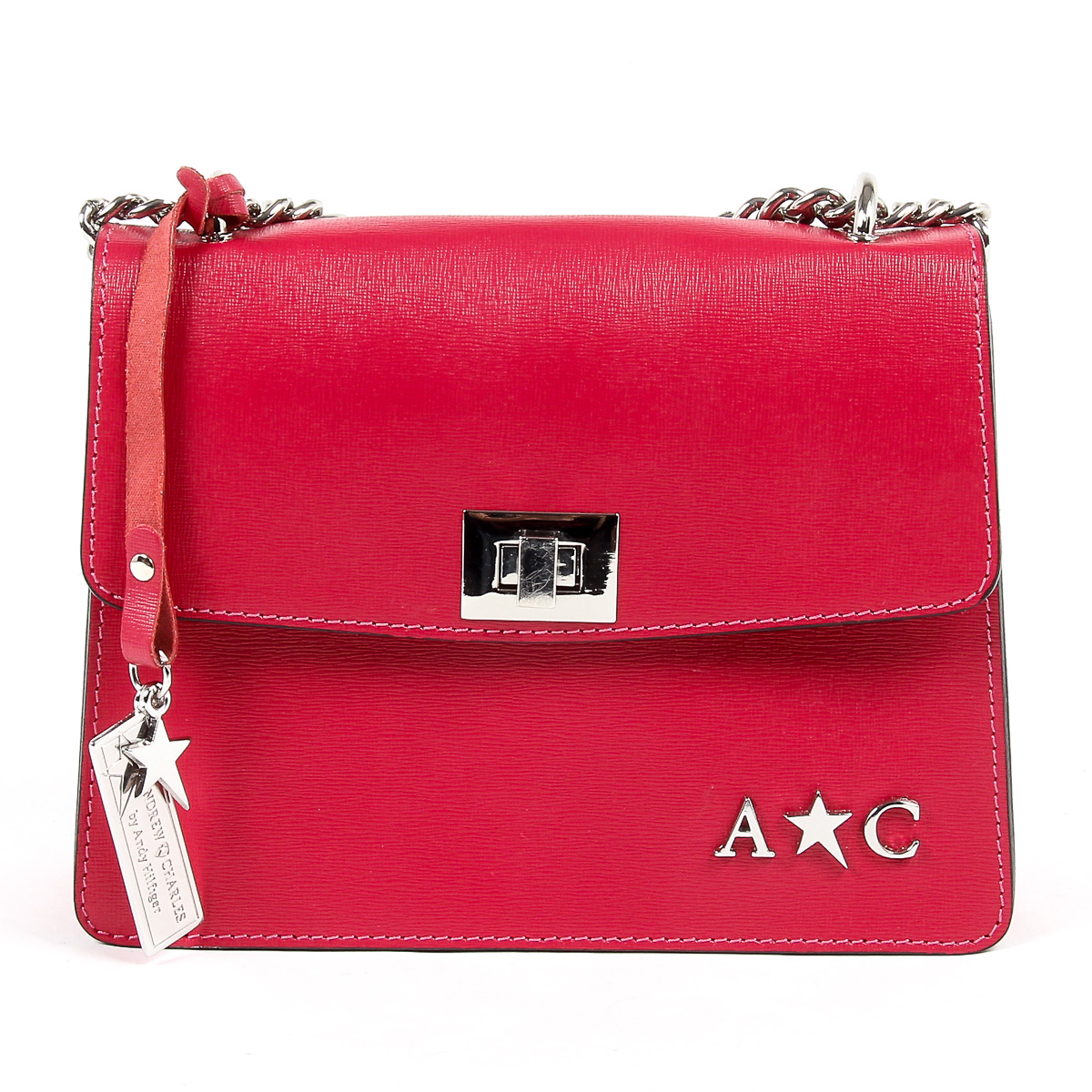 Andrew Charles Womens Handbag Fuxia MELODY