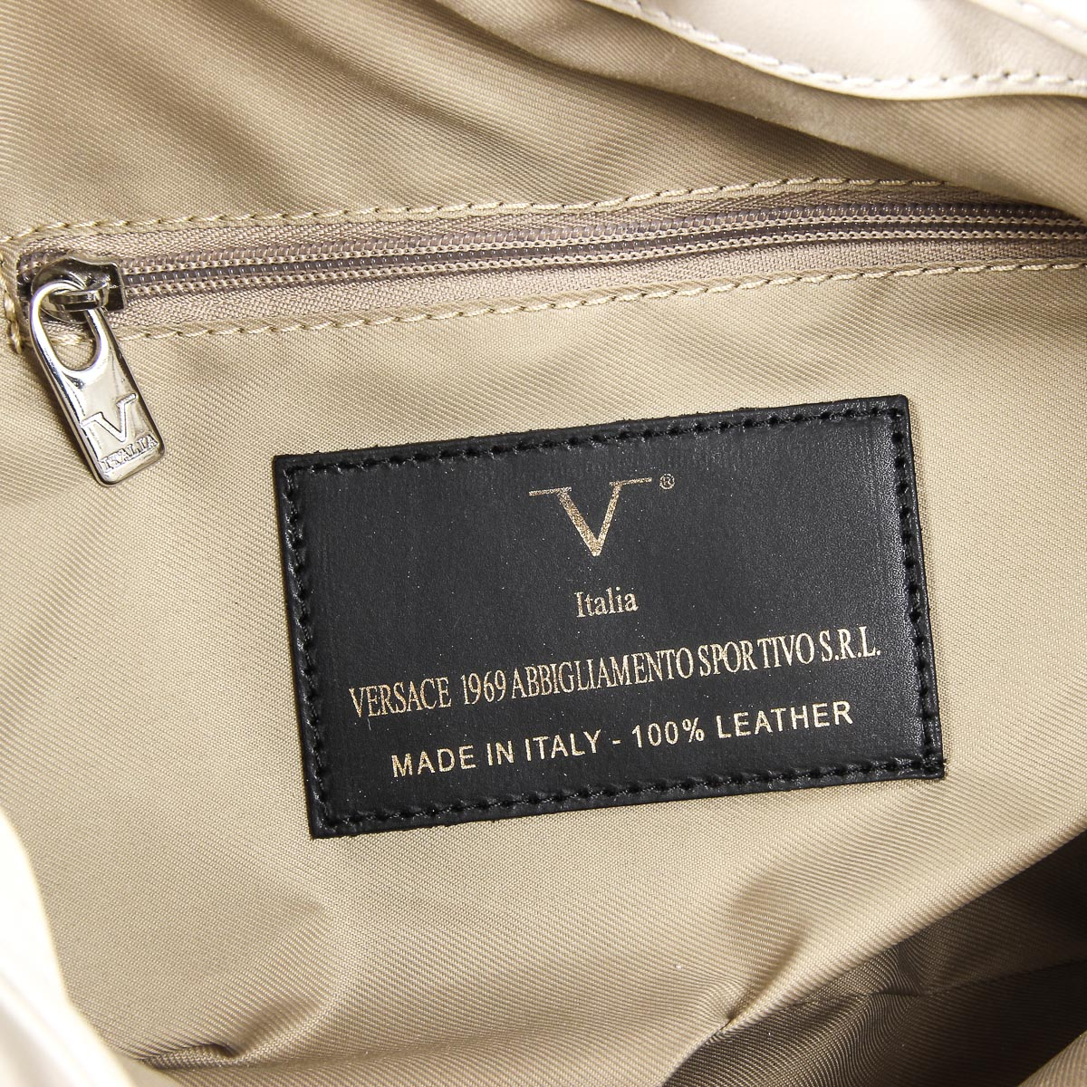 Bolso de mano para mujer V 1969 Italia V005-S SOFT CREMA