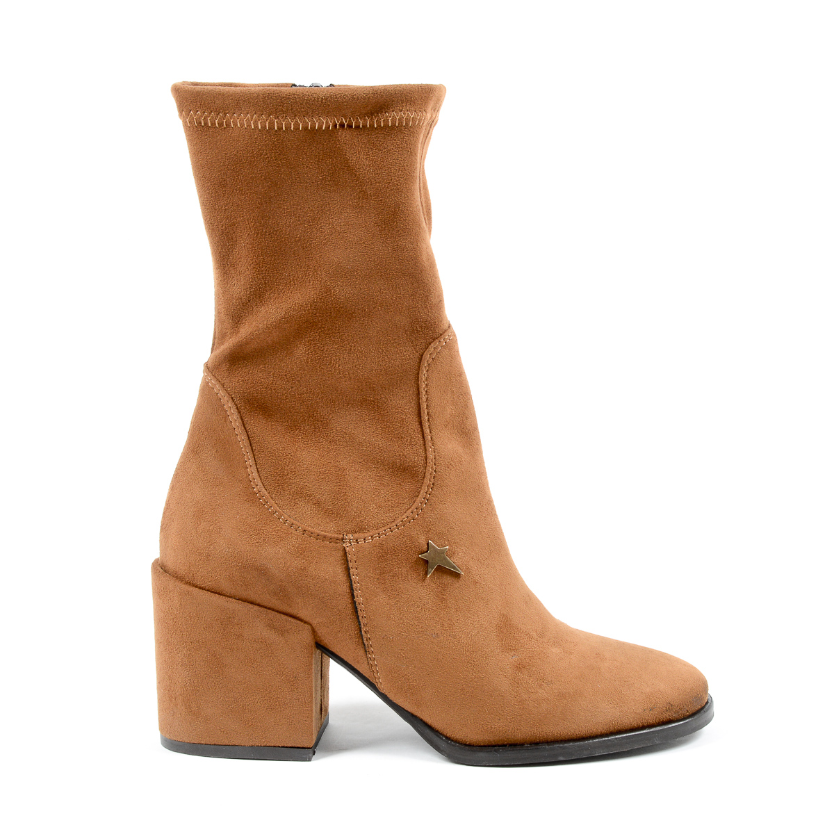 Andrew Charles Womens Short Boot Brown JONI