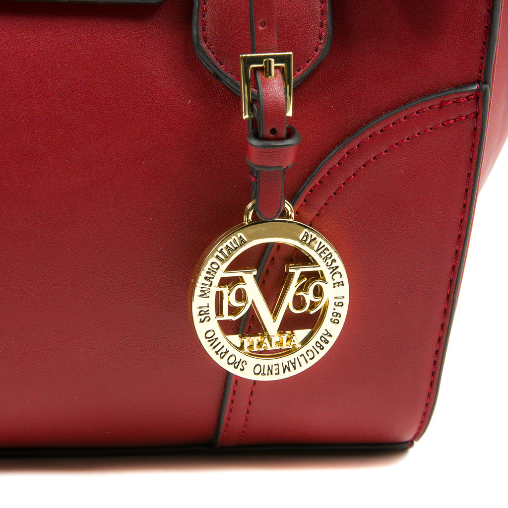V 1969 Italia Bolso de mano para mujer Burdeos SALLY