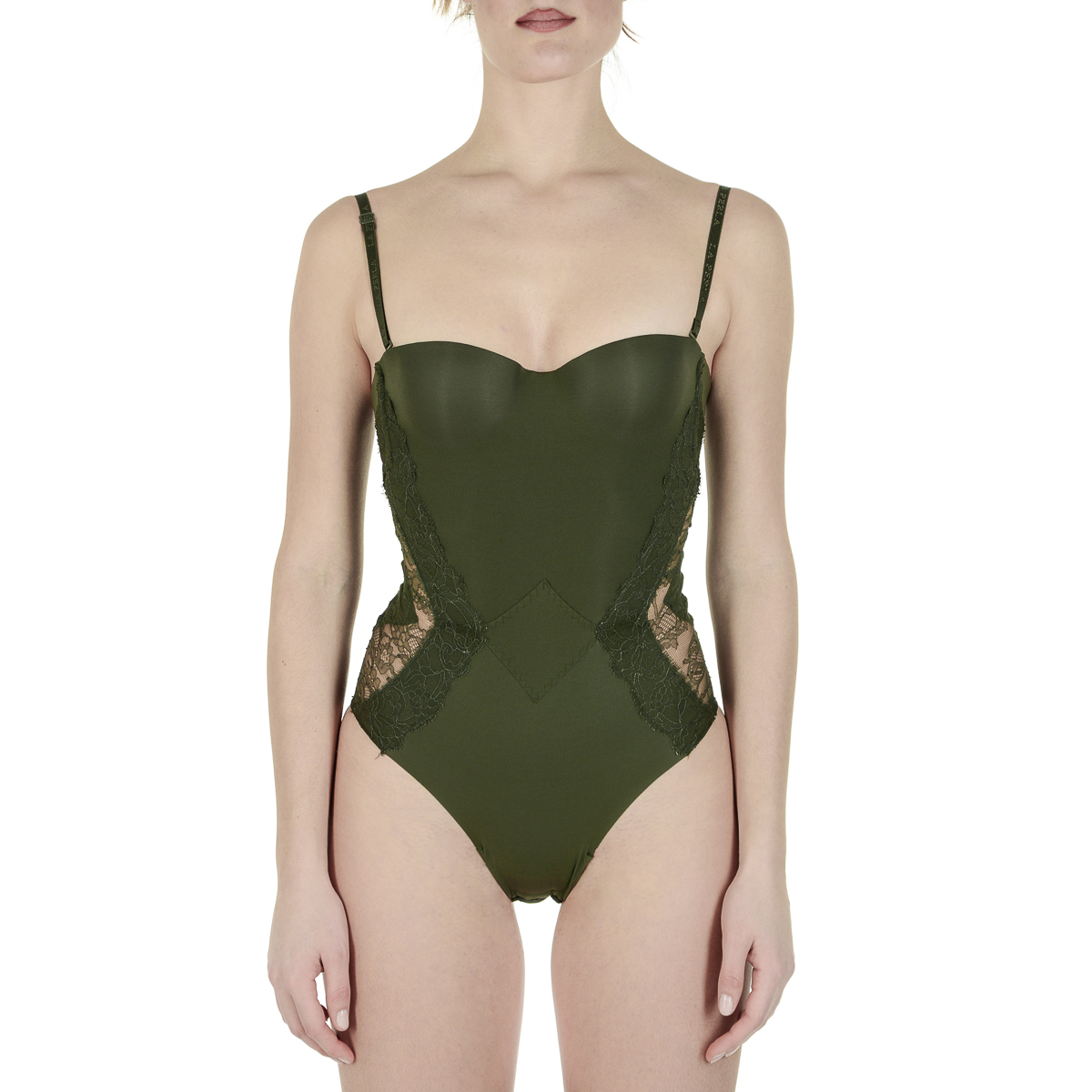 La Perla Top Body Mujer Verde Oscuro