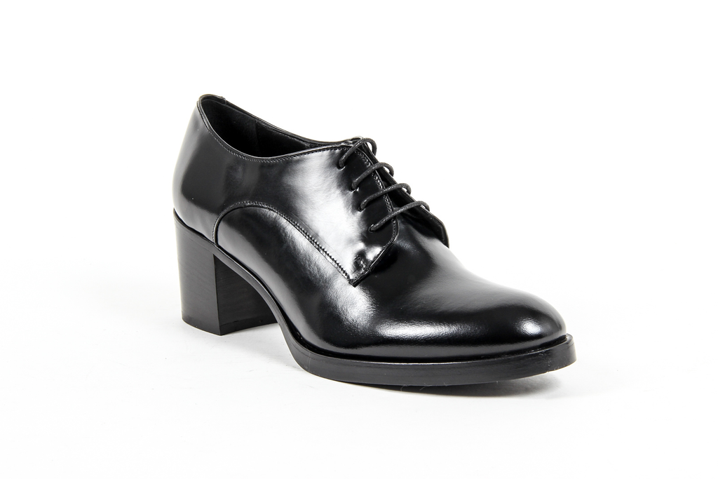 V 1969 Italia Womens Heeled Oxford Shoe Black RITZ