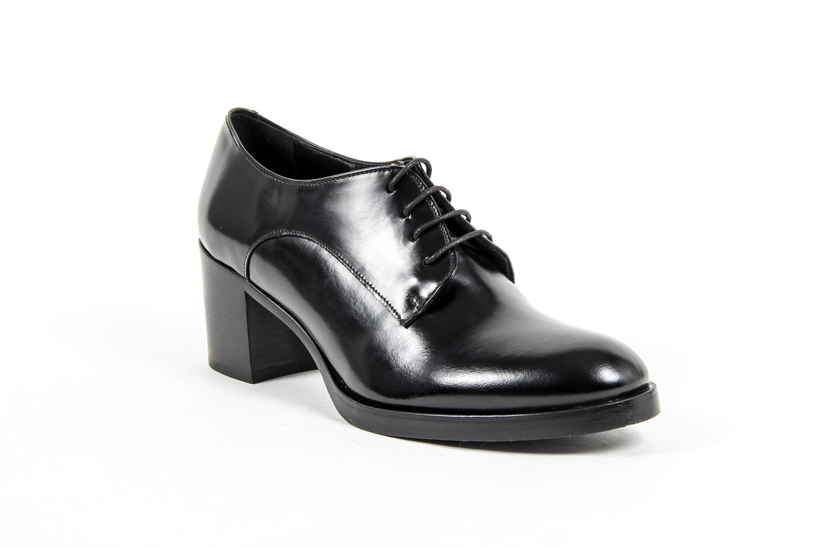 V 1969 Italia Womens Heeled Oxford Shoe Black RITZ