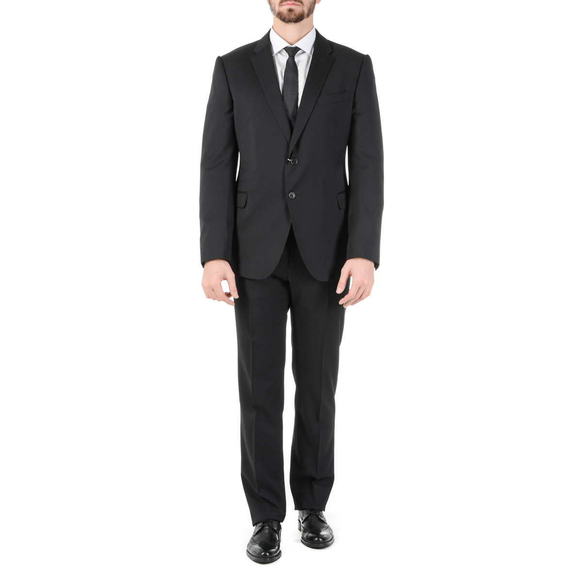 Armani Collezioni Mens Suit Black
