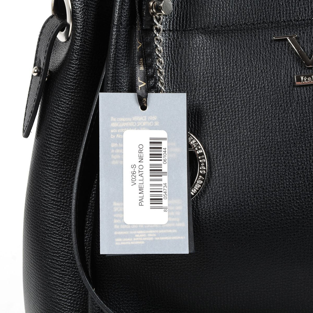 Bolso de mano para mujer V 1969 Italia negro TATIANA
